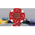 Casino-Style Heavyweight 11.5-Gram Imprinted Poker Chips (Card Suits Pattern)